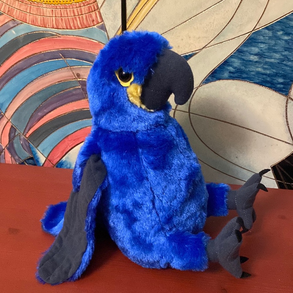 Wild Republic soft blue parrot